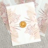 "Boho florals vellum wrap for invitations | Set of 10" - Invitation Jackets and Overlays in multicolorassorted-colors by Maria Ferrer G.