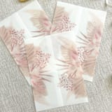 "Boho florals vellum wrap for invitations | Set of 10" - Invitation Jackets and Overlays in multicolorassorted-colors by Maria Ferrer G.