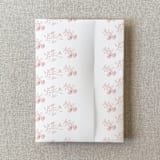 "Blush Pink Floral Vellum Jacket for Wedding Invitations | A7 | Set of 10" - Invitation Jackets and Overlays in pink by Cotton and Bow