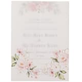 "Floral Vellum Jacket for 5x7 Card, Set of 10" - Invitation Jackets and Overlays in white by Self Stationery