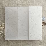 "Stella Celestial gold color printed vellum wrap for 5x7 card | pack of 10" - Invitation Jackets and Overlays in gold by Ivory Invitations