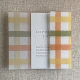 "Pasta checkers printed vellum wrap for 5x7 card | pack of 10" - Invitation Jackets and Overlays in multicolorassorted-colors by Ivory Invitations