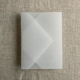 "Prism fold plain vellum wrap for 5x7 card | pack of 10" - Invitation Jackets and Overlays in white by Ivory Invitations