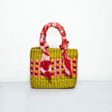 "Square Bag Small Green" - Decorative Storage in green by AKETEKETE