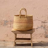 "Soro Basket Stripe" - Decorative Storage in multicolor by AKETEKETE