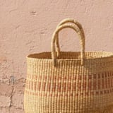 "Soro Basket Stripe" - Decorative Storage in multicolor by AKETEKETE