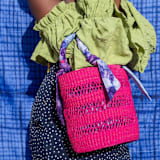 "Piiki Bag in Fuchsia" - Decorative Storage in pink by AKETEKETE