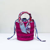 "Piiki Bag in Fuchsia" - Decorative Storage in pink by AKETEKETE