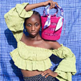 "Piiki Bag in Fuchsia" - Decorative Storage in pink by AKETEKETE