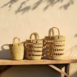 "Tena Basket Pack" - Decorative Storage in natural by AKETEKETE