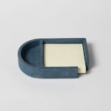 "Cobalt Terrazzo Sticki Note Holder" - Decorative Storage in blue by Pretti.Cool