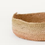 "Desert Flower Jute Tray" - Decorative Storage in natural by Moriah Okun