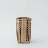 "Pencil Holder | Desk Organizer | Woven Basket" - Decorative Storage in beige by Jennifer Abelev