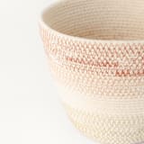 "Desert Flower Small Rope Plant Holder" - Decorative Storage in multicolor by Moriah Okun