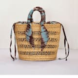 "Ayine Bag Small in Brown/Peacock" - Decorative Storage in multicolorassorted-colors by AKETEKETE
