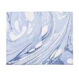 "Hand-Marbled Pencil Holder Organizer in Ocean Wave" - Decorative Storage in blue by Inner Child