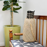 "Cone Storage Bag Basket" - Decorative Storage in beige by Jennifer Abelev