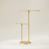"Brass Jewellery Stand - Dual" - Decorative Storage in brass by Roarcraft