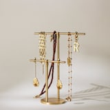 "Brass Jewellery Stand - Dual" - Decorative Storage in brass by Roarcraft
