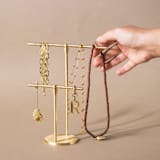 "Brass Jewellery Stand - Dual" - Decorative Storage in brass by Roarcraft
