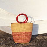 "Toma Basket  (Red)" - Decorative Storage in red by AKETEKETE