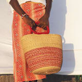"Toma Basket  (Red)" - Decorative Storage in red by AKETEKETE