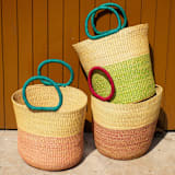 "Toma Basket  (Pink)" - Decorative Storage in pink by AKETEKETE