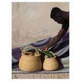 "Zoore Natural Basket Medium" - Decorative Storage in natural by AKETEKETE