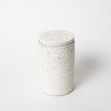 "Cotton Swab Holder - White Terrazzo" - Decorative Storage in white by Pretti.Cool