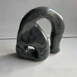 "Elephant." - Original Sculpture in gray by Nina Leth