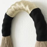 "Jute Arch sculpture in black-gold" - Original Sculpture in black by Bharti Trivedi