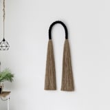 "Black Jute Arch" - Original Sculpture in black by Bharti Trivedi