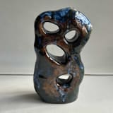 "Hole goal" - Original Sculpture in multicolorassorted-colors by Nina Leth