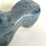 "Moeraki Boulders" - Original Sculpture in blue by Nina Leth