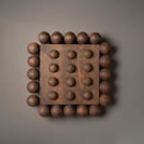 "Porton Wall Art" - Original Sculpture in brown by Meso Casa LLC