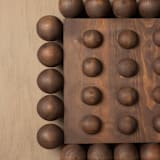 "Porton Wall Art" - Original Sculpture in brown by Meso Casa LLC