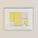 "Playfield No.16" - Original Sculpture in yellow by Francesca Iannaccone