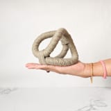"Infinity Sculpture in Sage" - Original Sculpture in green by Bharti Trivedi