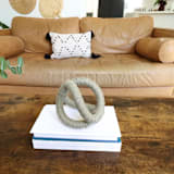 "Infinity Sculpture in Sage" - Original Sculpture in green by Bharti Trivedi
