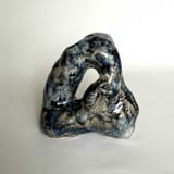 "Running circle" - Original Sculpture in blue by Nina Leth