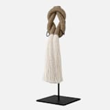 "Love Knot Table Sculpture in Sand" - Original Sculpture in brown by Bharti Trivedi