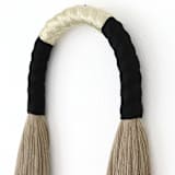 "Jute Arch with Gold" - Original Sculpture in natural by Bharti Trivedi