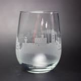 "Athens, Greece Skyline Stemless Wine Glass" - Glassware in clear by stephanie miller 1