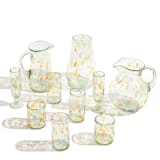 "Confetti Champagne Glass" - Glassware in multicolor by Global Goods Partners