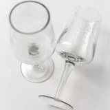 "Handcrafted Clear Hammered Wine Glasses - Set of 4 by Creative Women" - Glassware in clear by Powered By People