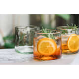 "Hand blown Rocks Glasses from Mexico - Set of 2" - Glassware in clear by Vanessa Sherwood