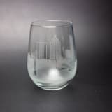 "Atlanta, Georgia Skyline Stemless Wine Glass" - Glassware in clear by stephanie miller 1