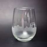 "Venice, Italy Skyline Stemless Wine Glass" - Glassware in clear by stephanie miller 1