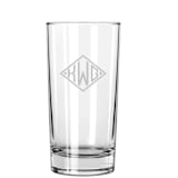 "Custom Cocktail Drinking Glass" - Glassware in clear by Papel Custom Design