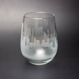 "San Francisco, California Skyline Stemless Wine Glass" - Glassware in clear by stephanie miller 1